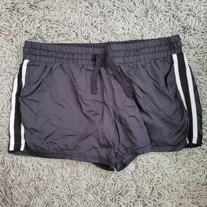 Fabletics black running shorts